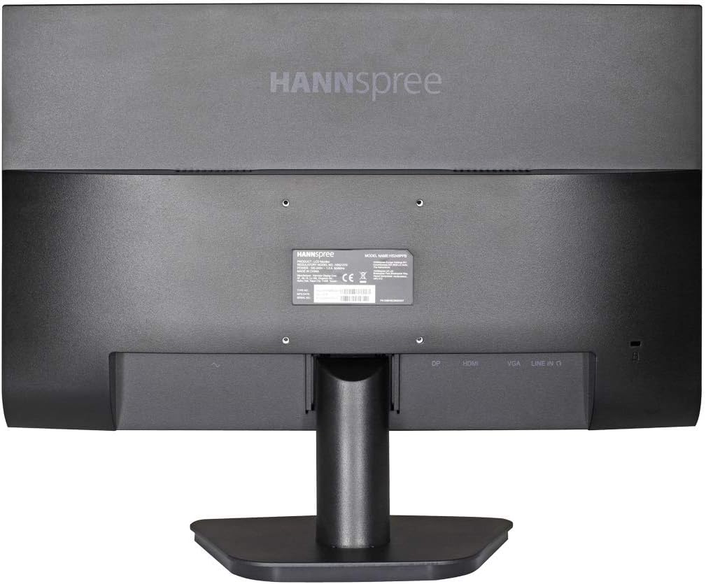 HANNspree HS248PPB 23.8 Inch HS-IPS, 1920 x 1080, HDMI, DisplayPort Full HD Monitor, Black-PCR Business Solutions Ltd