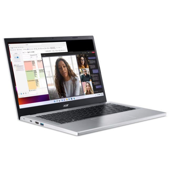 Acer Aspire 3 A314-23P Laptop, 14 Inch FHD Screen, AMD Ryzen 5 7520U Processor, 8GB RAM, 256GB SSD, Windows 11 Home, Silver-PCR Business Solutions Ltd