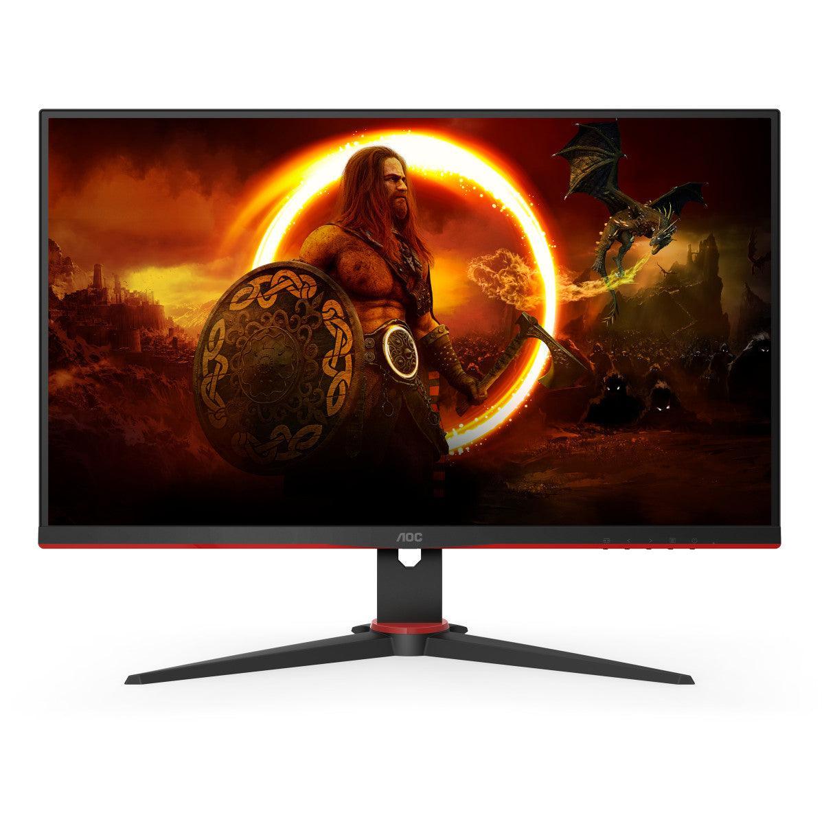 AOC 23.8" 3-Side Frameless Gaming Monitor (24G2SAE/BK), 1920 x 1080, 1ms, VGA, HDMI, DP, 165Hz, FreeSync, 6 Game Modes, VESA-PCR Business Solutions Ltd