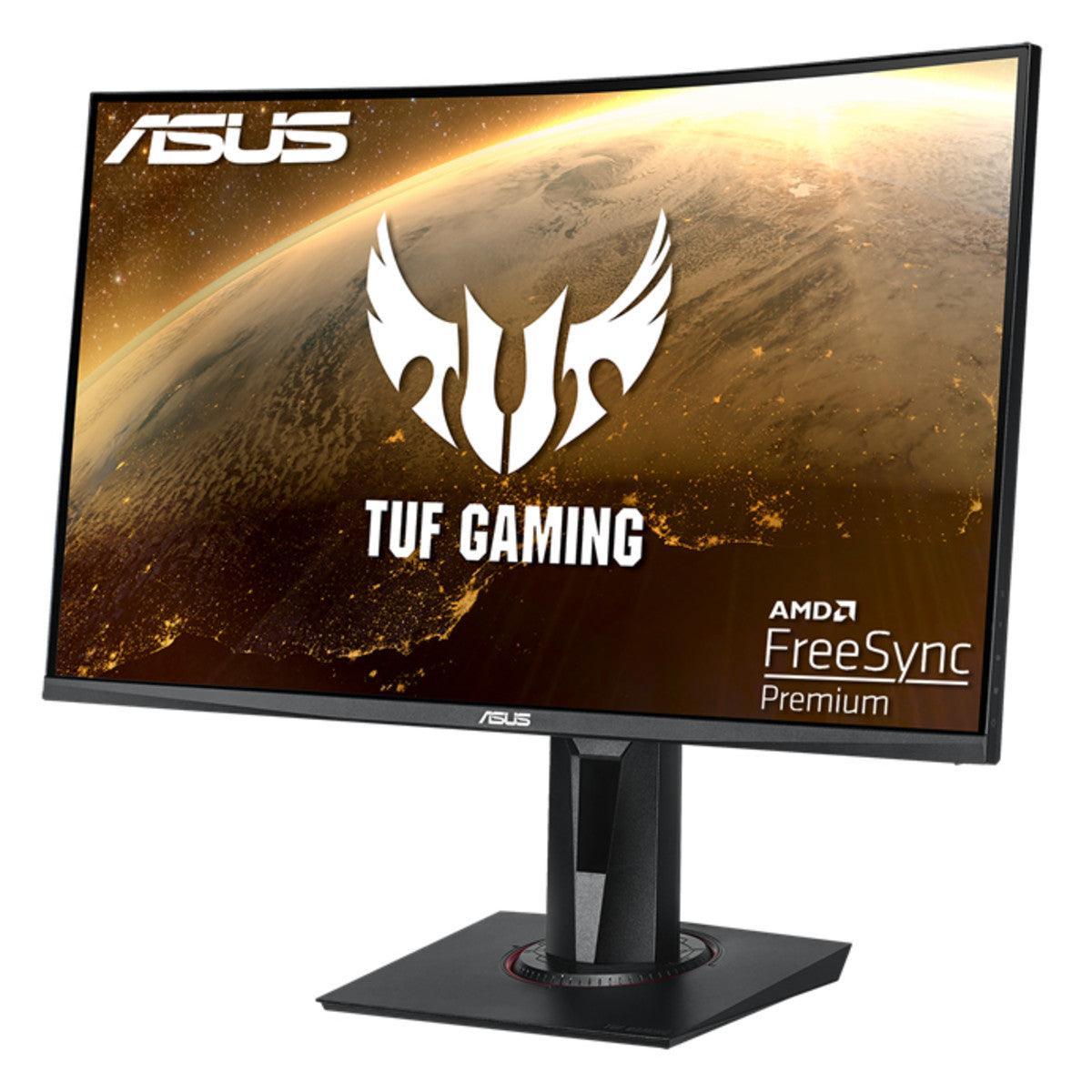 Asus 27" TUF Curved Gaming Monitor (VG27VQ), 1920 x 1080, 1ms, DVI, HDMI, DP, 165Hz, Freesync Premium, VESA-PCR Business Solutions Ltd