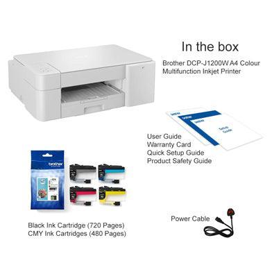 Brother DCP-J1200W Wireless Colour All-in-One Inkjet Printer-PCR Business Solutions Ltd