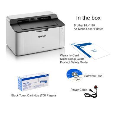 Brother HL-1110 A4 Mono Laser Printer-PCR Business Solutions Ltd