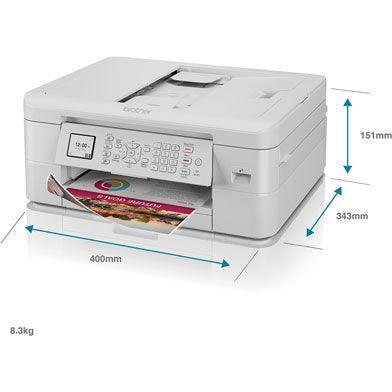 Brother MFC-J1010DW Multifunction Colour A4 Wireless Inkjet Printer White-PCR Business Solutions Ltd