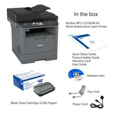 Brother MFC-L5700DN A4 Mono Laser MFP-PCR Business Solutions Ltd