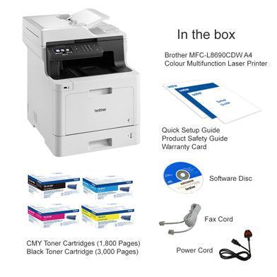 Brother MFC-L8690CDW A4 Colour Laser MFP-PCR Business Solutions Ltd