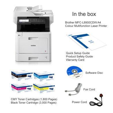 Brother MFC-L8900CDW A4 Colour Laser MFP-PCR Business Solutions Ltd