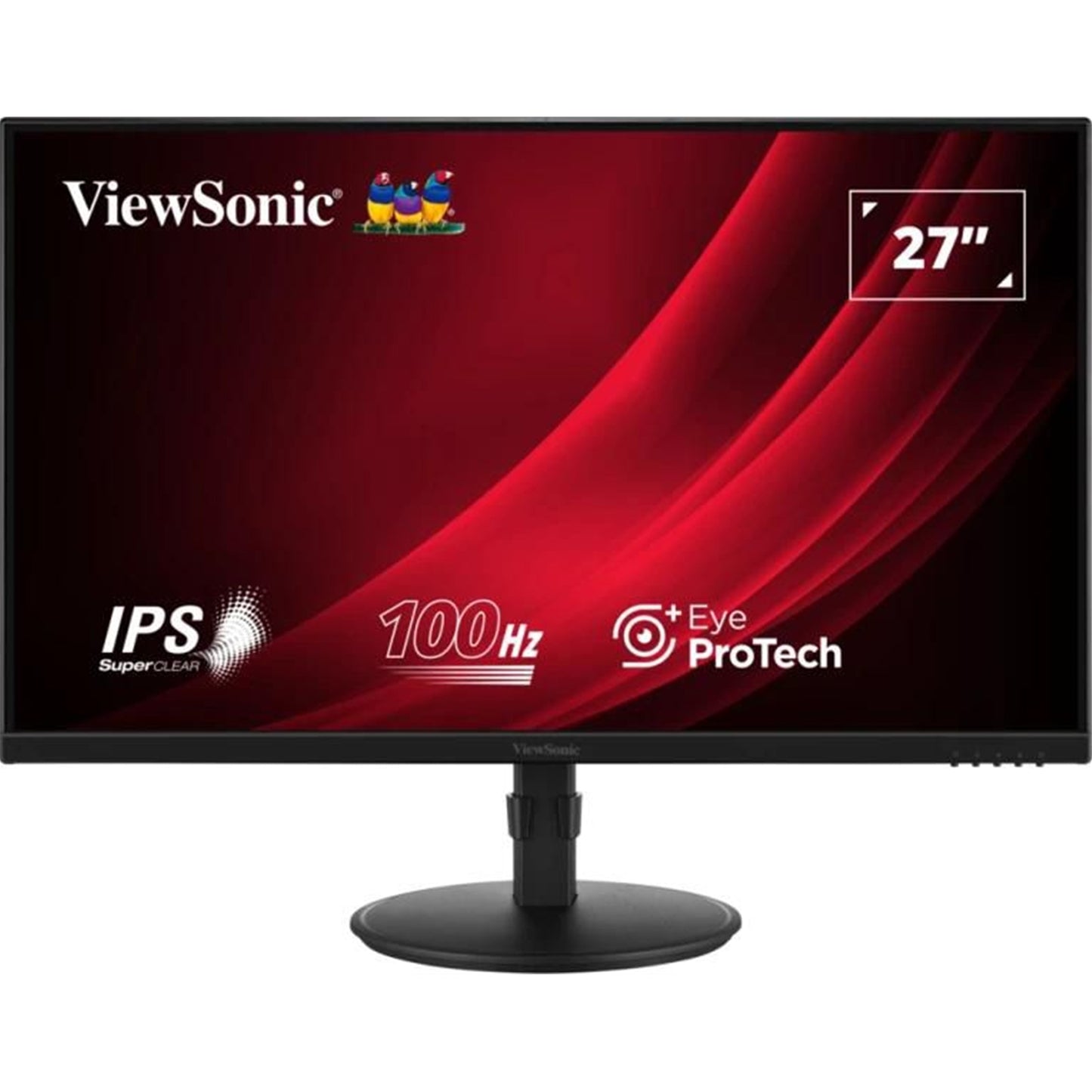 Viewsonic VA2708-HDJ 27 Inch IPS Monitor, Full HD, 100Hz, 5ms, VGA, HDMI, Display Port, Height Adjust, Pivot, Swivel, Int PSU, VESA-PCR Business Solutions Ltd