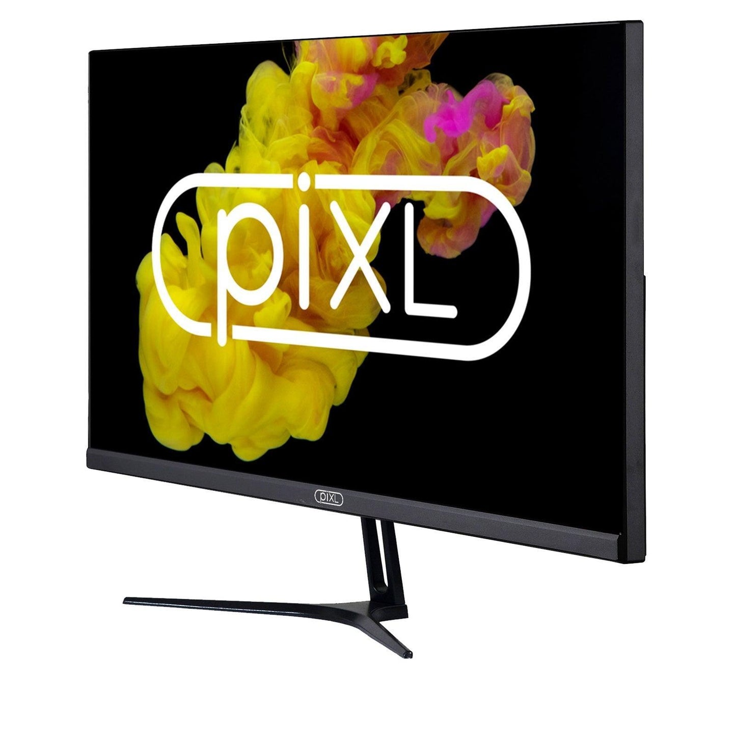 piXL PX24IVHF 24 Inch Frameless Monitor, Widescreen IPS LCD Panel, 5ms Response Time, 75Hz Refresh Rate, Full HD 1920 x 1080, VGA, HDMI, Internal PSU, 16.7 Million Colour Support, Black Finish-PCR Business Solutions Ltd