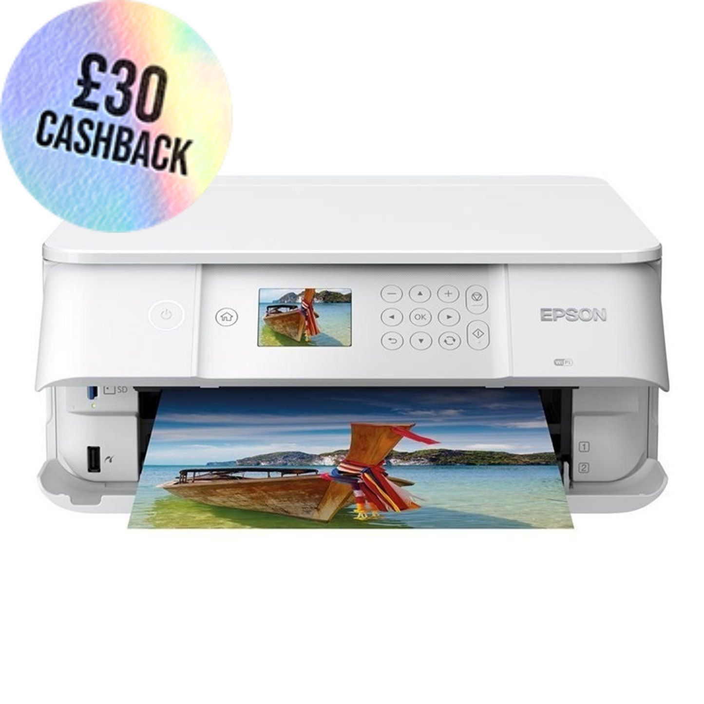 Epson Expression Premium XP-6105 Colour Wireless All-in-One White Printer-PCR Business Solutions Ltd